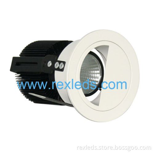 24 Degree Angle Dimmable Recessed High Efficiency Cob Led Downlight Fixtures Ceiling Lighting 18w Warm White/ Pure White